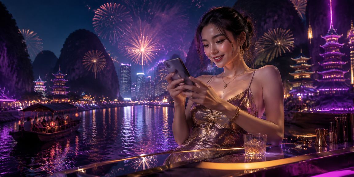 Sảnh chơi baccarat neon tại Sài Gòn hiện đại